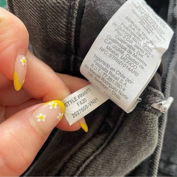 Madewell 10" High-Rise Starkey Wash Faded Black Gray Skinny Jeans MA977 EUC 29 - Picture 12 of 12